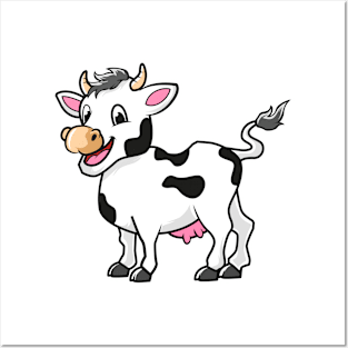Cow Cartoon Posters and Art